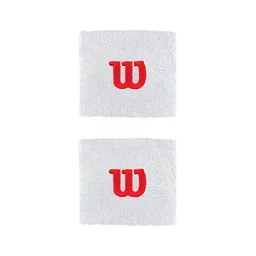 Par De Muñequeras De Tenis Deportiva Sudor Wilson Unitalla Blanco