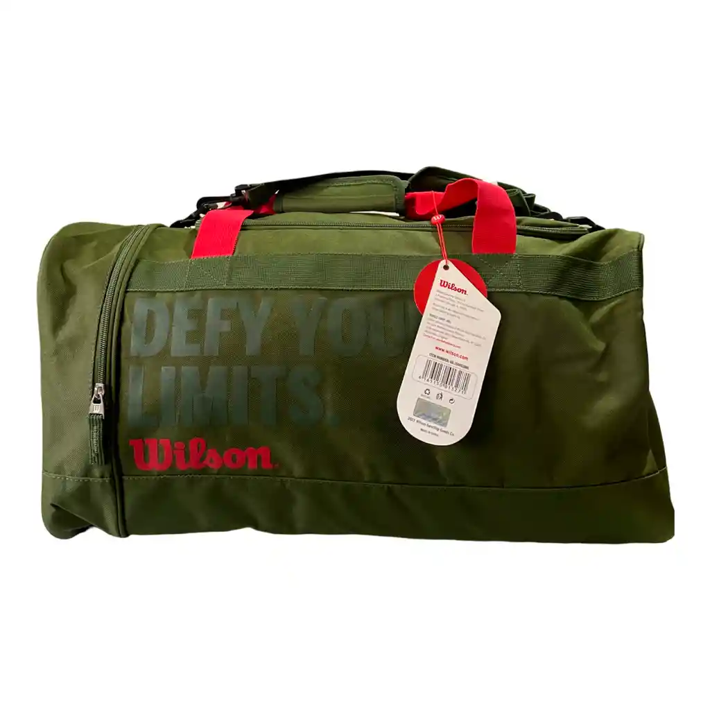 Bolso Deportivo Gym Entrenamiento Wilson Brooklyn Viaje Hombre Mujer Verde