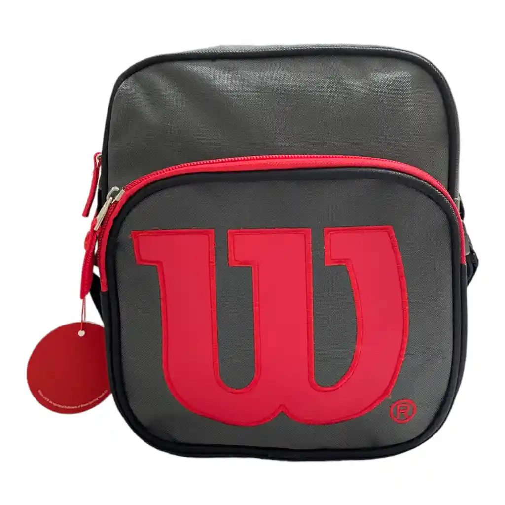Bolso Manos Libres Cartera De Mano Wilson Underground Bandolero Gris