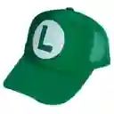 Gorra Camionera Mario Bros Diseños Trucker Verde Cachucha - Luigi Adultos