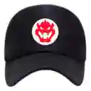 Gorra Camionera Mario Bros Diseños Trucker Negra Cachucha - Bowser Adultos