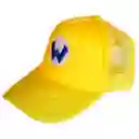 Gorra Camionera Mario Bros Diseños Trucker Amarilla Cachucha - Wario Adultos