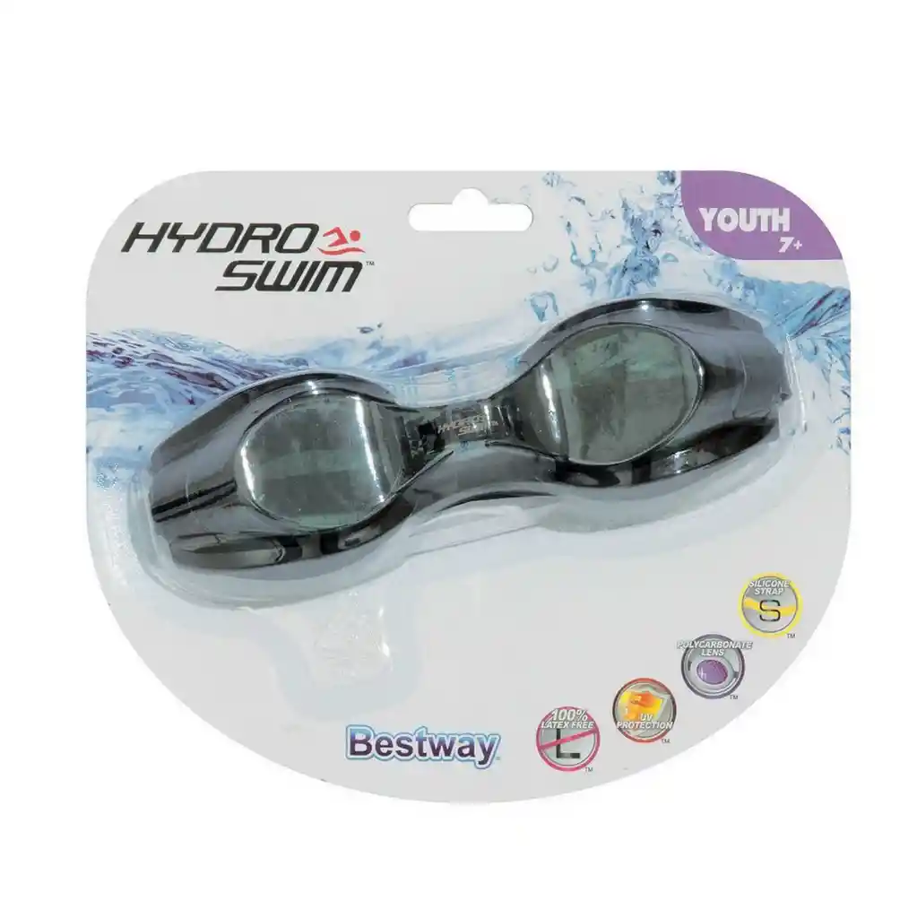 Gafas De Natacion Bestway 21005 Protección Uv Antiempañante Negro Dayoshop