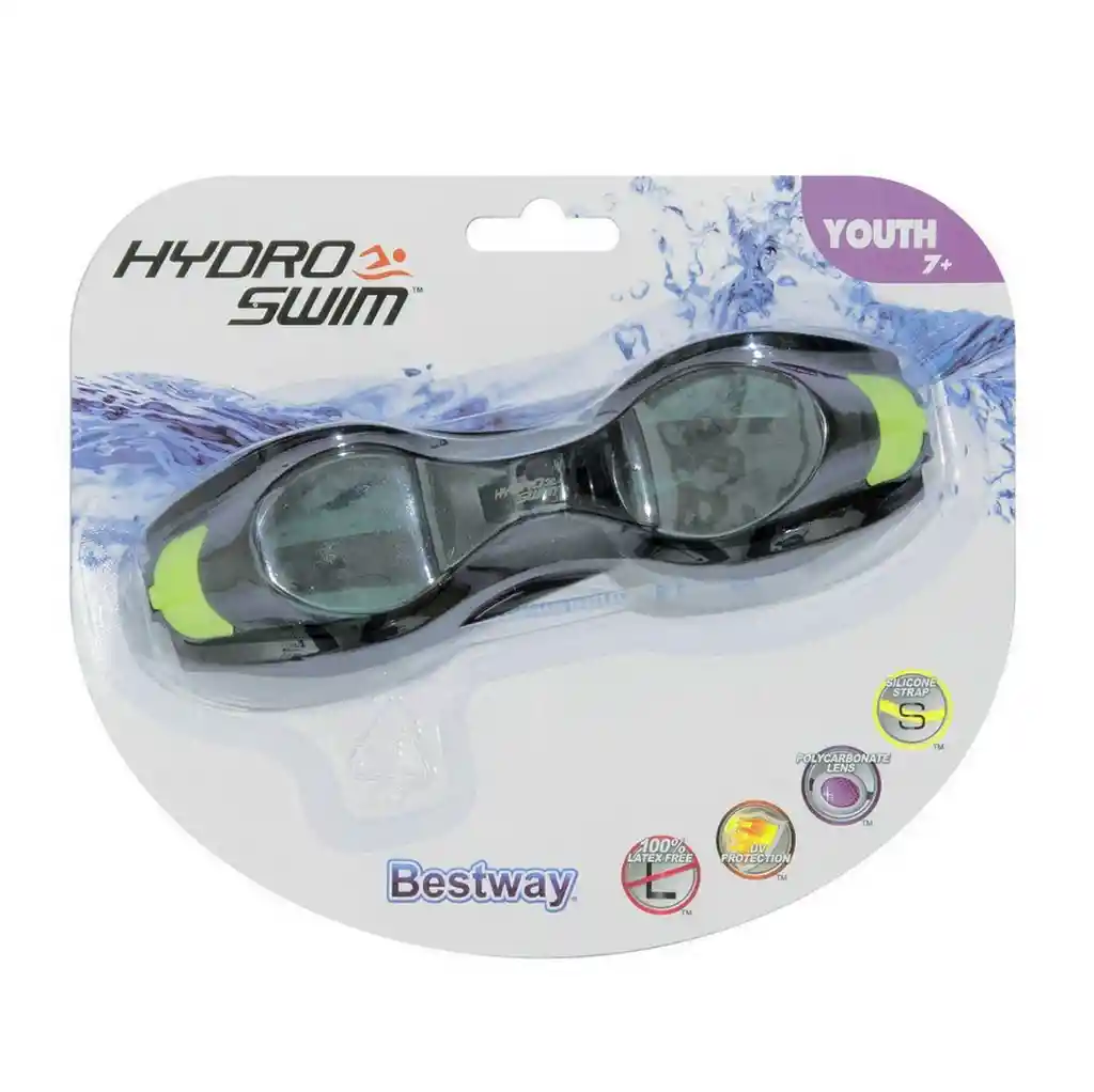 Gafas De Natacion Bestway 21005 Protección Uv Antiempañante Verde Dayoshop