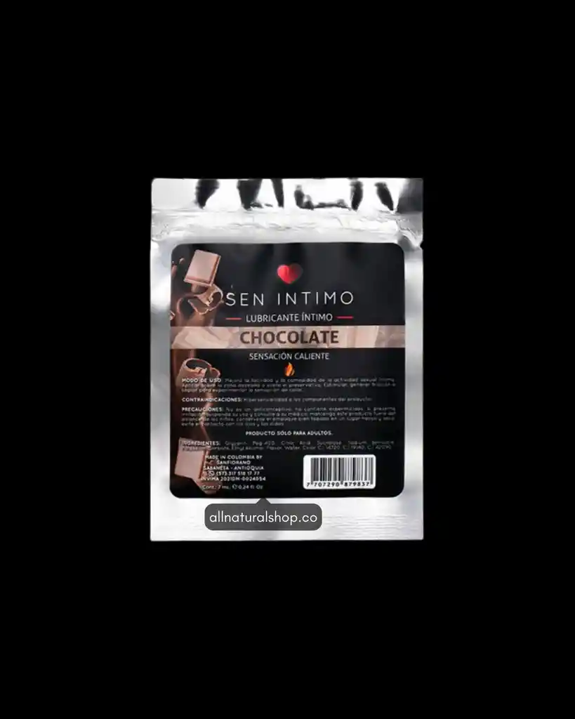 Lubricante Caliente Chocolate Sen Íntimo 7ml