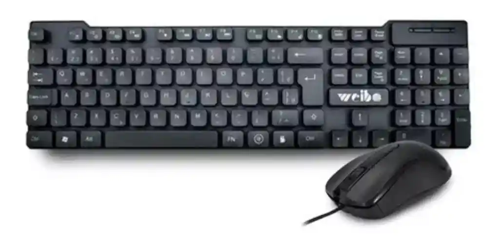 Combo Teclado + Mouse Weibo Fc-535 Usb Óptico Alámbrico