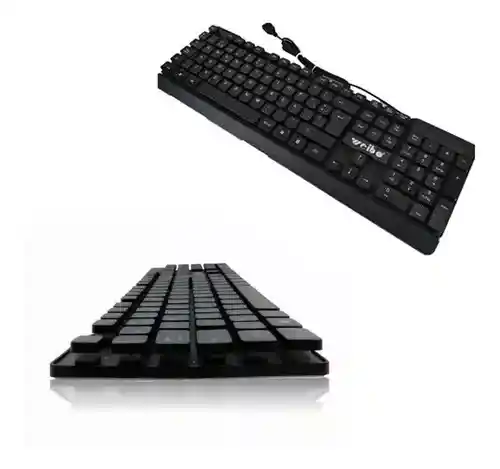 Combo Teclado + Mouse Weibo Fc-535 Usb Óptico Alámbrico