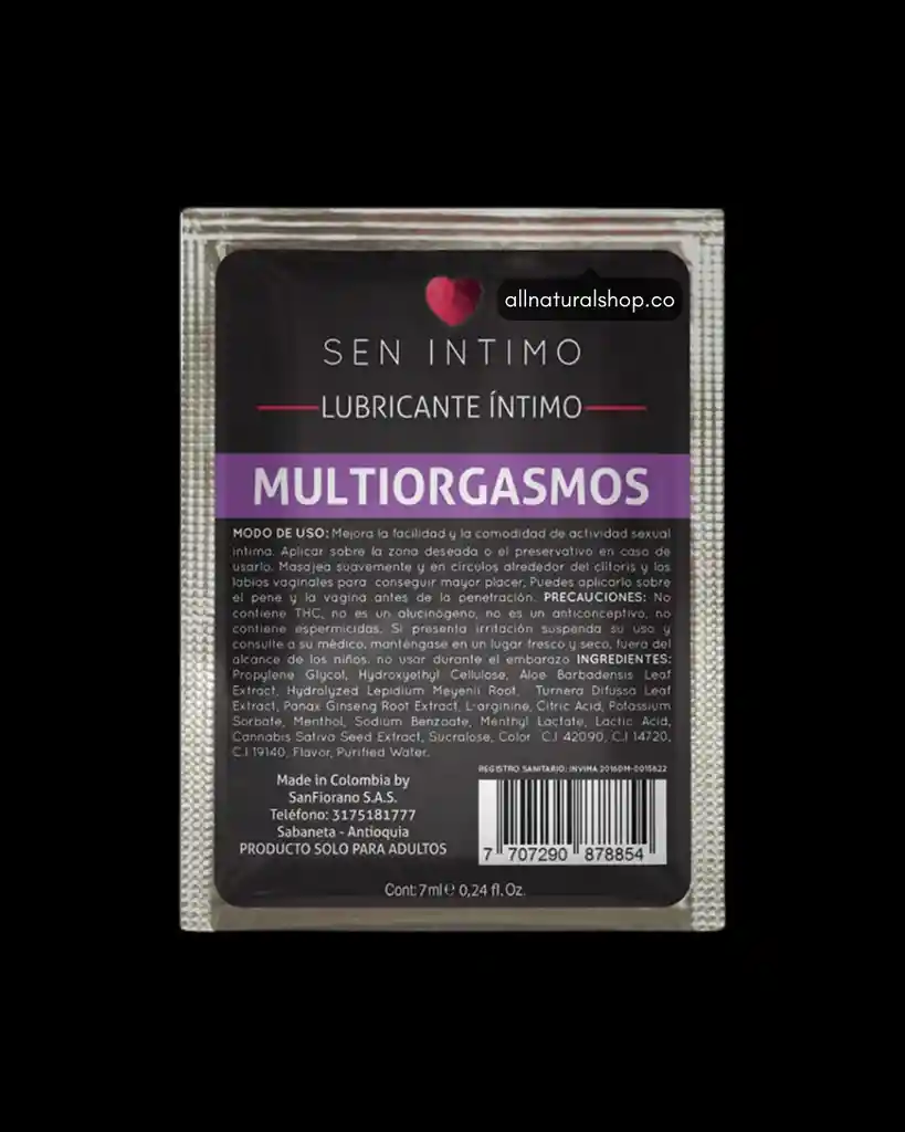 Multiorgasmos Sen Íntimo 7ml