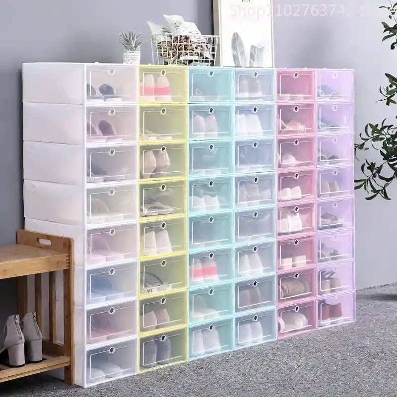 Caja Organizador De Zapatos Apilable