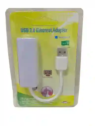 Adaptador Red A Lan Blanco Tarjeta De Red Usb 2.0 A Rj45