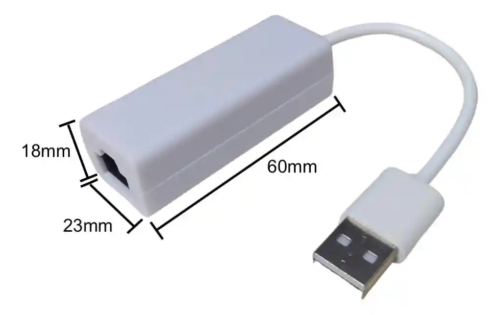 Adaptador Red A Lan Blanco Tarjeta De Red Usb 2.0 A Rj45