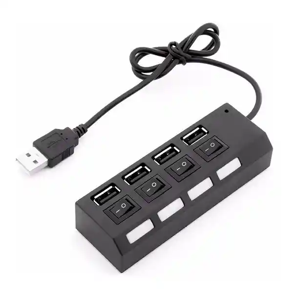 Hub Usb 2.0 Switch Led X4