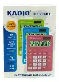 Calculadora Kadio 12 Digitos Kd-3866bc Colores