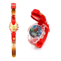 Reloj Niños Digital Luces Sonido Tapa Infantil Iron Man Dayoshop