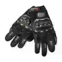 Guantes Moto Ciclista Talla M Con Protección En Nudillos Y En Palmas