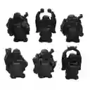 Buda Sonriente 6 Unidades Feng Shui Prosperidad Negro Dayoshop