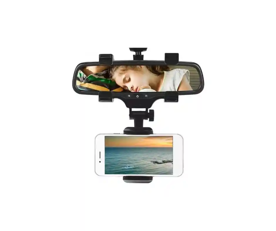 Soporte Holder Celular Espejo Retrovisor Carro 360 Rotación