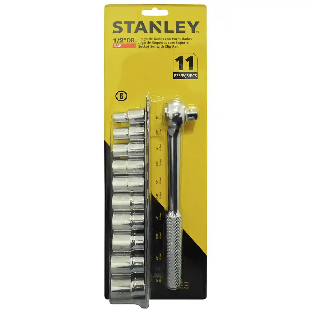 Rache Con Copas Blister Stanley 1/2 X 11 Pulg C/v (86-735)