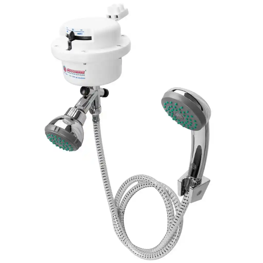 Ducha Fusion Dirigible Con Accesorios Blanca 120 V. Boccherini
