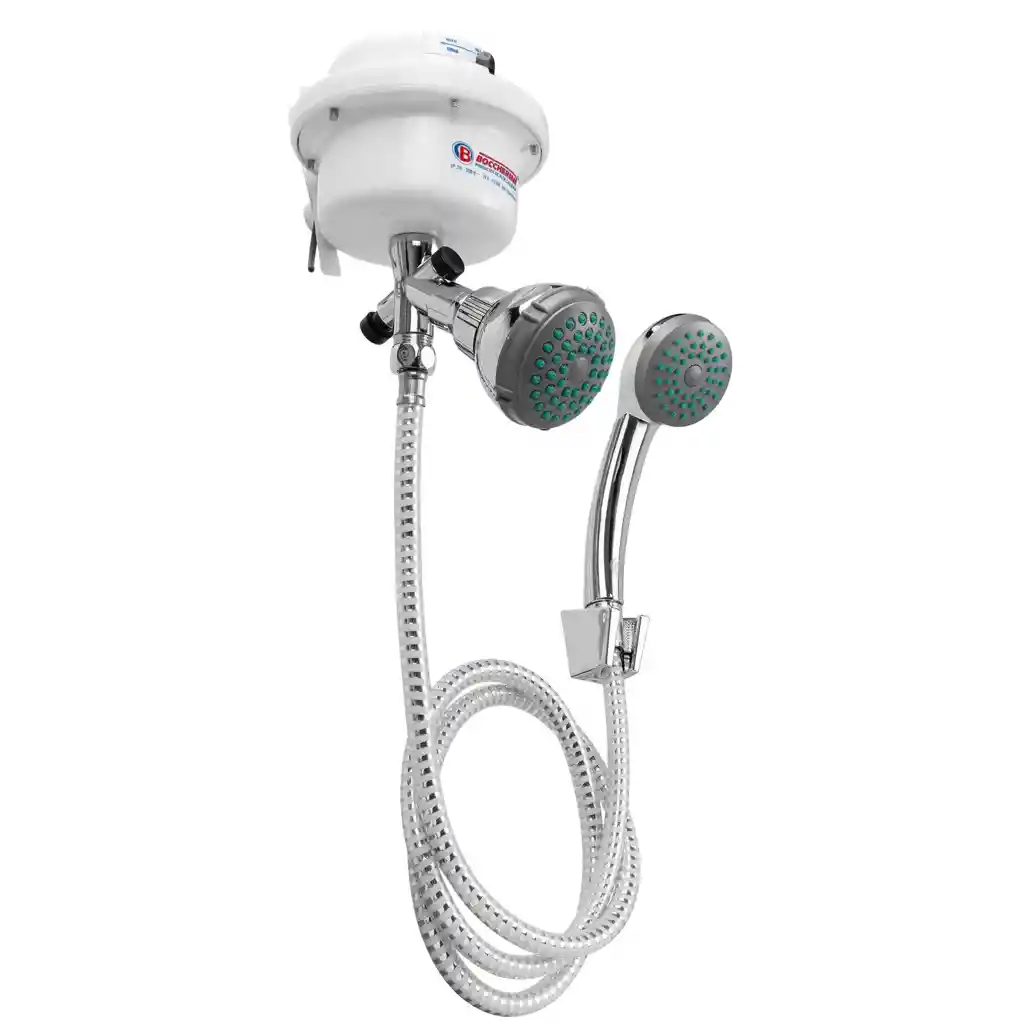 Ducha Fusion Dirigible Con Accesorios Blanca 120 V. Boccherini