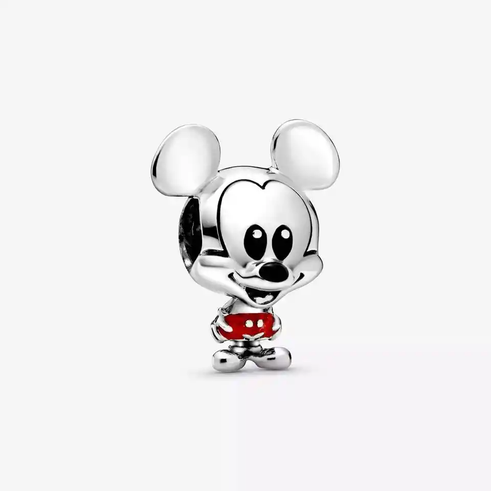 Charm Dije Disney Mickey Fabricado En Plata 925