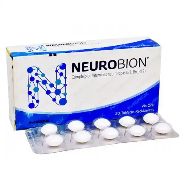 Neurobion | Vitaminas B | Tableta Recubierta | Oral | Sobre X 10 | Merck