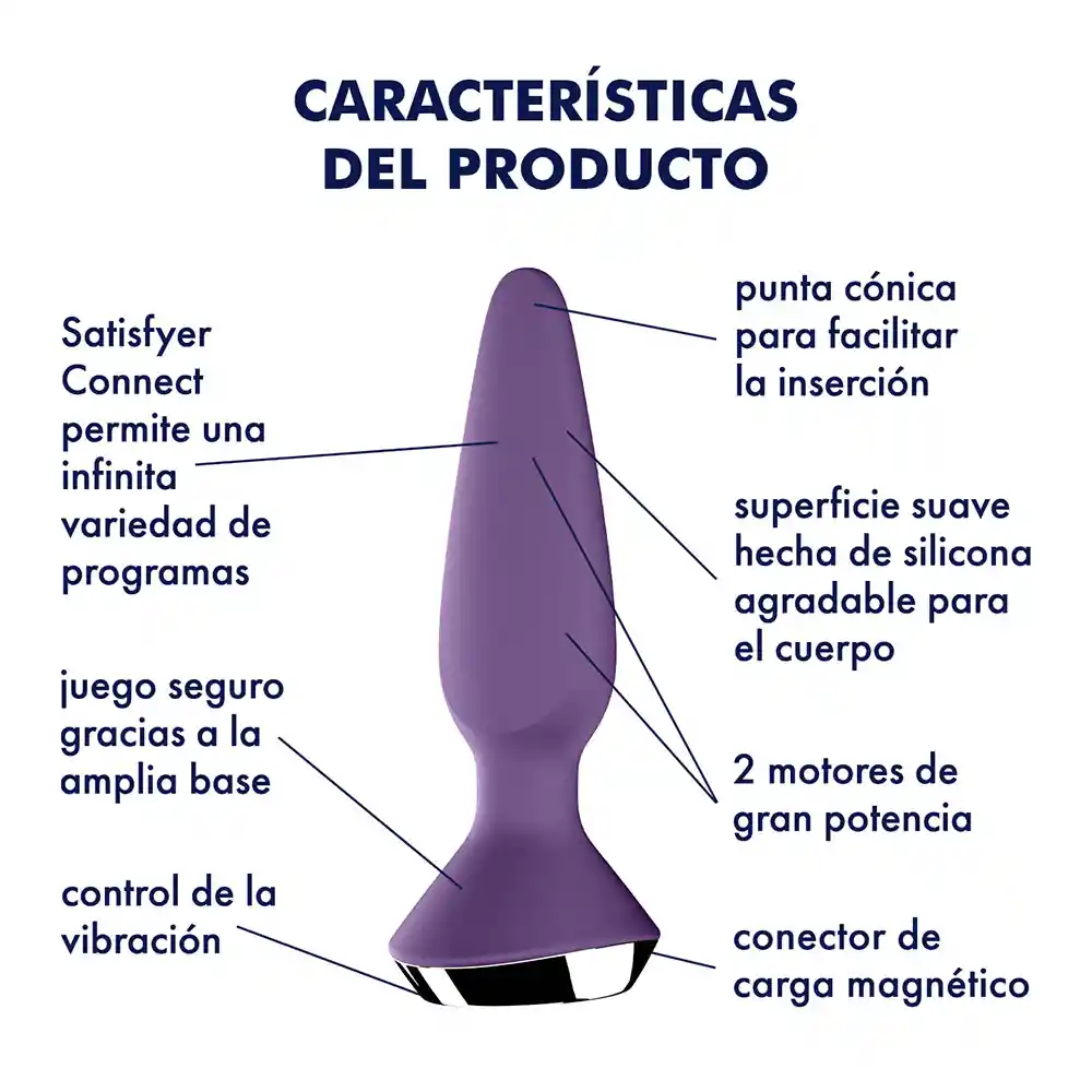  SATISFYER Plug Ilicious 1 Morado 