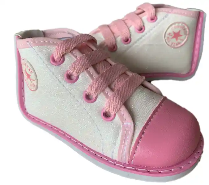 Zapatos Talla 22 No Tuerce, Tenis Para Niñas Tipo Converse.