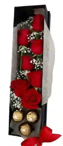 Caja De Rosas Economica Puro Amor, Feliz Cumpleaños, Feliz Aniversario, Feliz Día, Amor Y Amistad