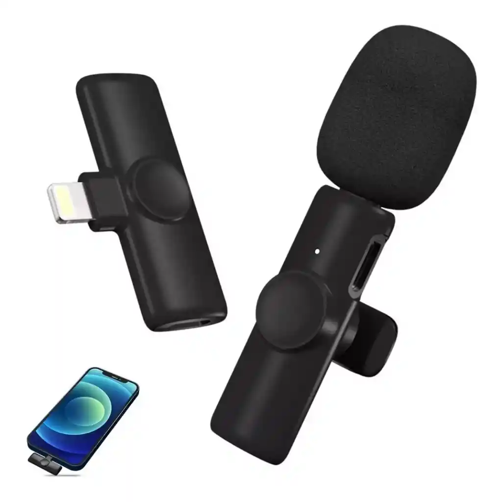  Microfono Inalambrico De Solapa K8 iPhone Tablet Tipo C 