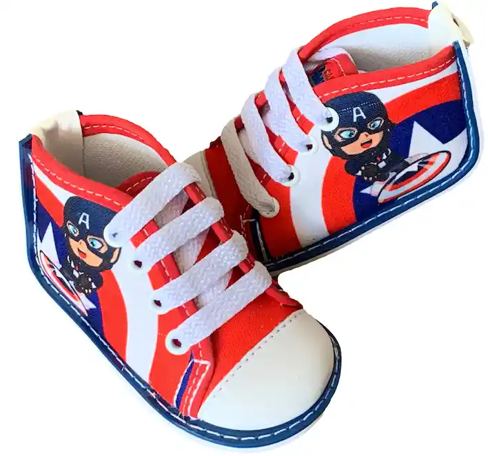 Zapatos Talla 18 No Tuerce, Tenis Tipo Converse Para Niños / Bebes