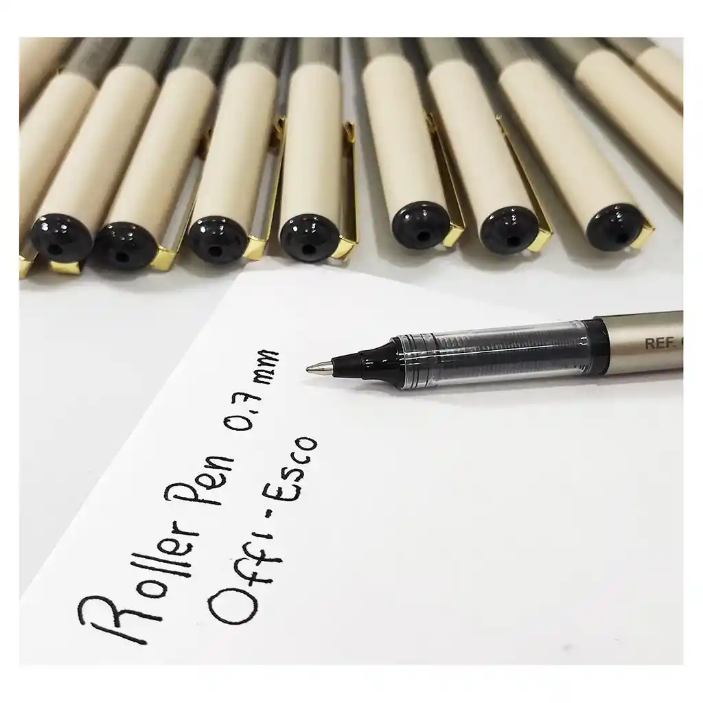 Bolígrafo Roller Pen 0.7 Negro Caja X12 Unids