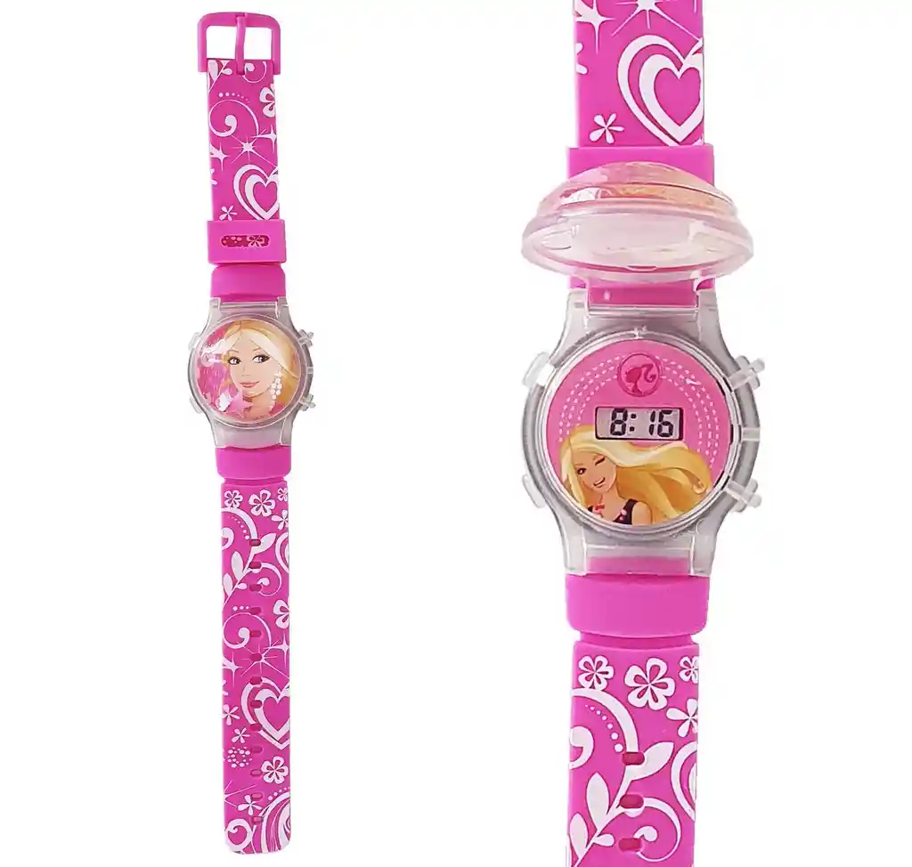 Reloj Niñas Digital Luces Tapa Infantil Muñeca 3d Dayoshop