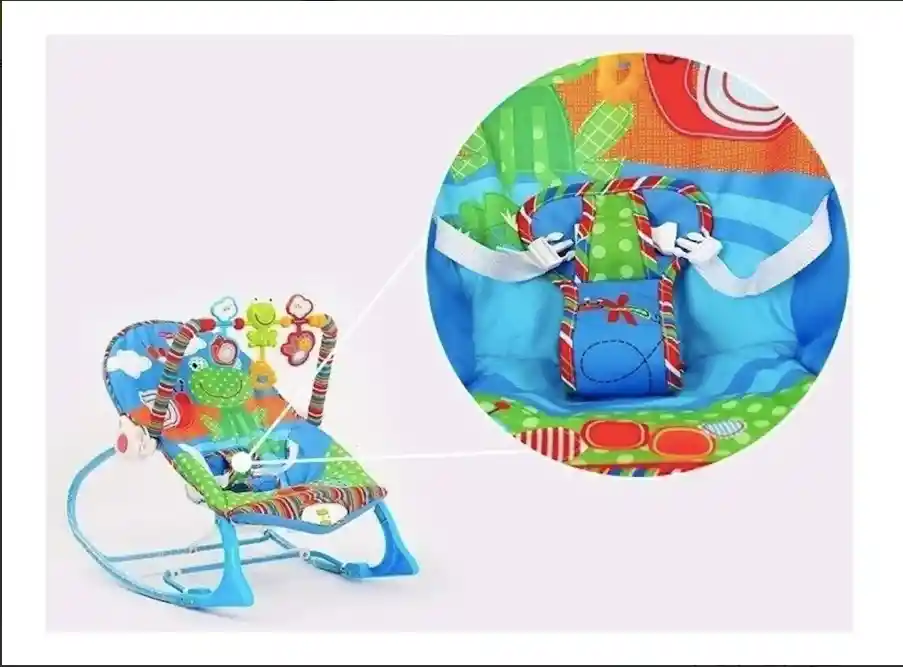 Silla Crece Conmigo Vibradora, Mecedora Y Musical Para Bebe