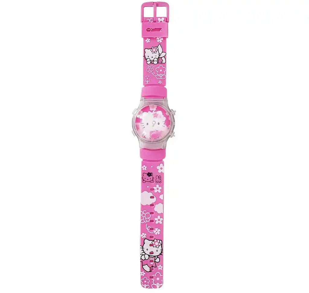 Reloj Niñas Digital Luces Tapa Infantil Hello Kitty Conejo3d Dayoshop