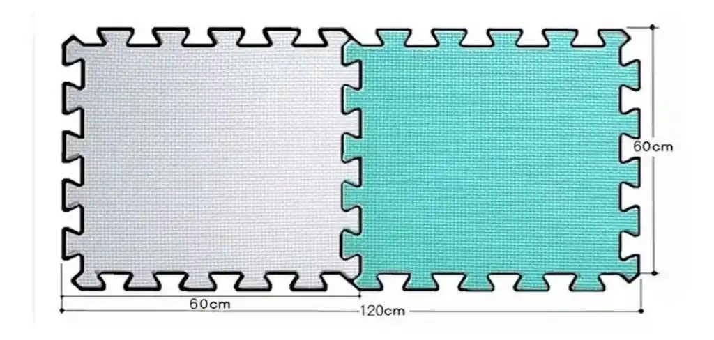 Tapete Foamy 60 X 60 - 12 Laminas