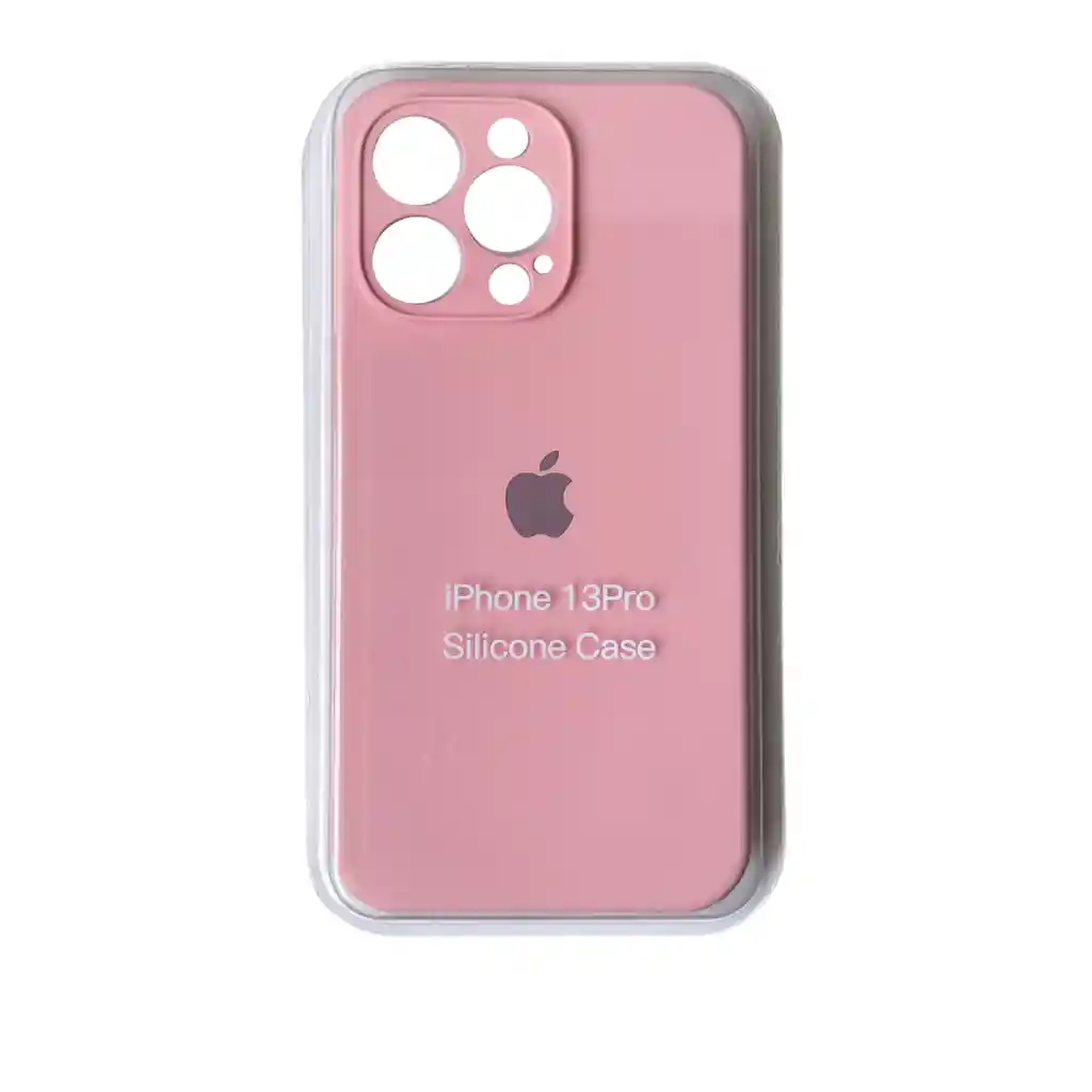 Silicone Case Iphone 13 Pro Rosado