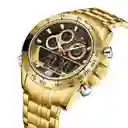 Reloj Naviforce Nf 9188 Dorado + Estuche Dayoshop