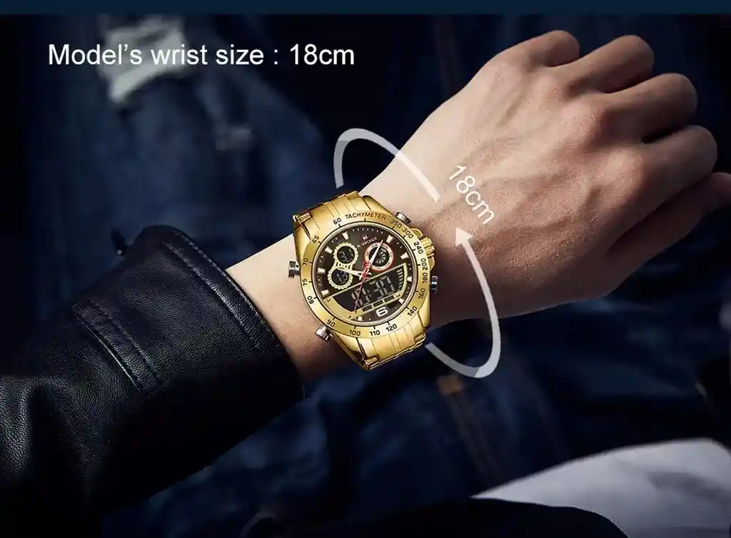 Reloj Naviforce Nf 9188 Dorado + Estuche Dayoshop