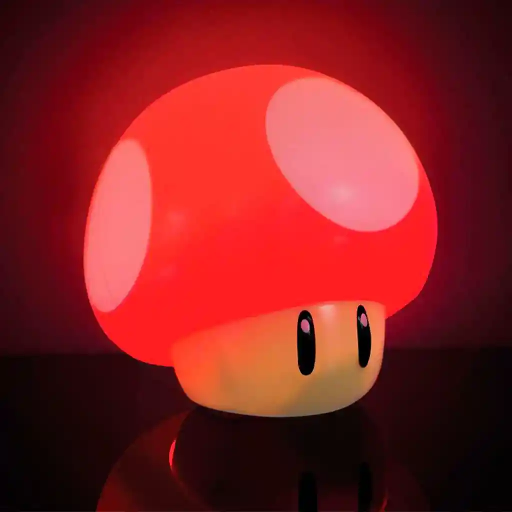 Lampara Hongo Mushroom 3d Luz De Noche Recargable Con Sonido