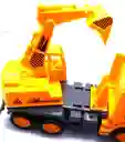 Excavadora Bulldozer Amarillo Camión Construcción Juguete Dayoshop