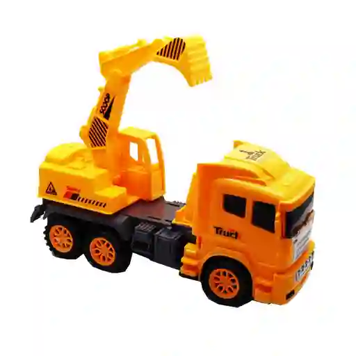 Excavadora Bulldozer Amarillo Camión Construcción Juguete Dayoshop