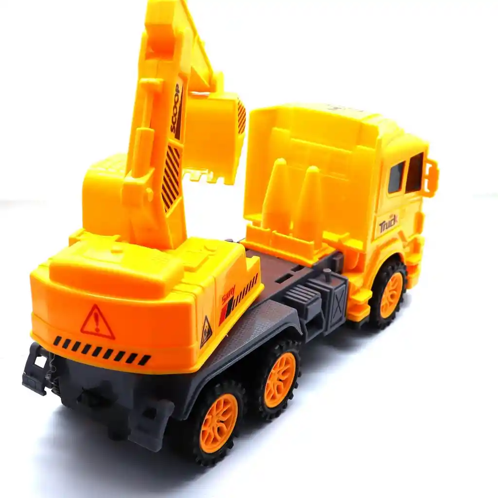 Excavadora Bulldozer Amarillo Camión Construcción Juguete Dayoshop