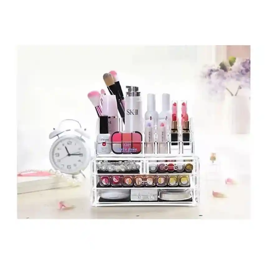 Organizador Caja Cosmetiquera Maquillaje 4 Cajones