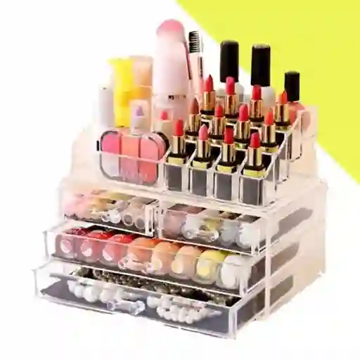 Organizador Caja Cosmetiquera Maquillaje 4 Cajones