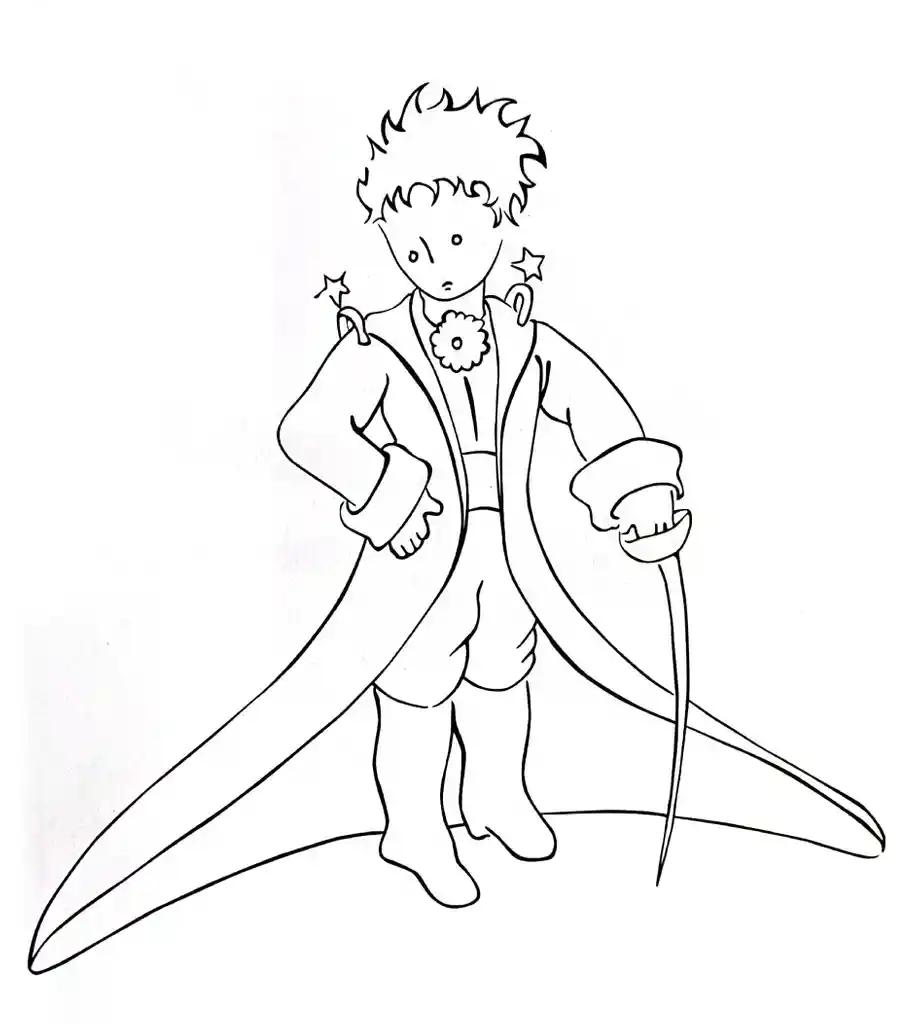 Libro Para Colorear El Principito Dibújame Un Cordero Niños