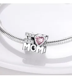 Charm Dije Mom Hearth Mamá Fabricado En Plata 925