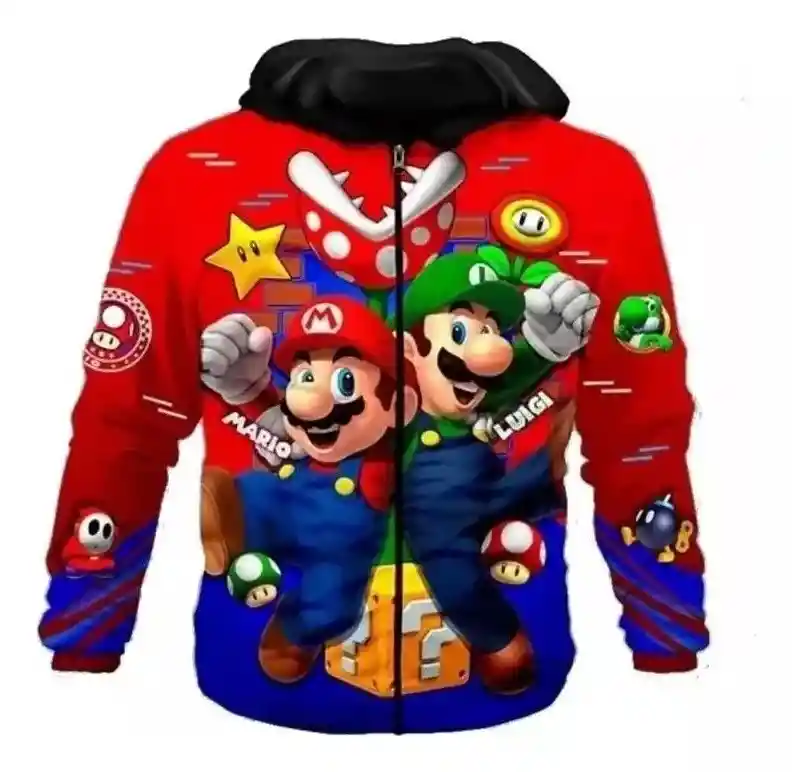 Chaqueta Niño Mario Bros Talla 14/16