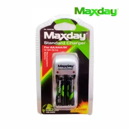 Cargador De Pilas Recargables Con Baterias Aa Max Day