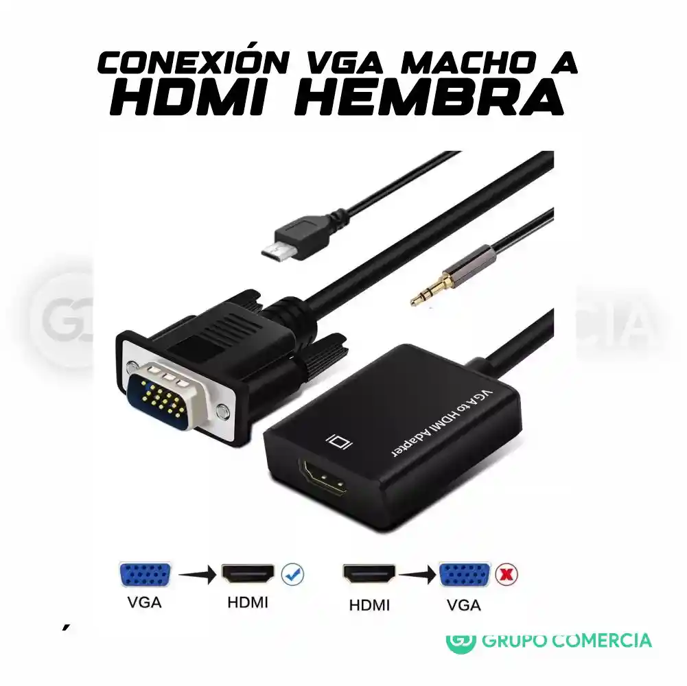 Convertidor De Vga Hdmi